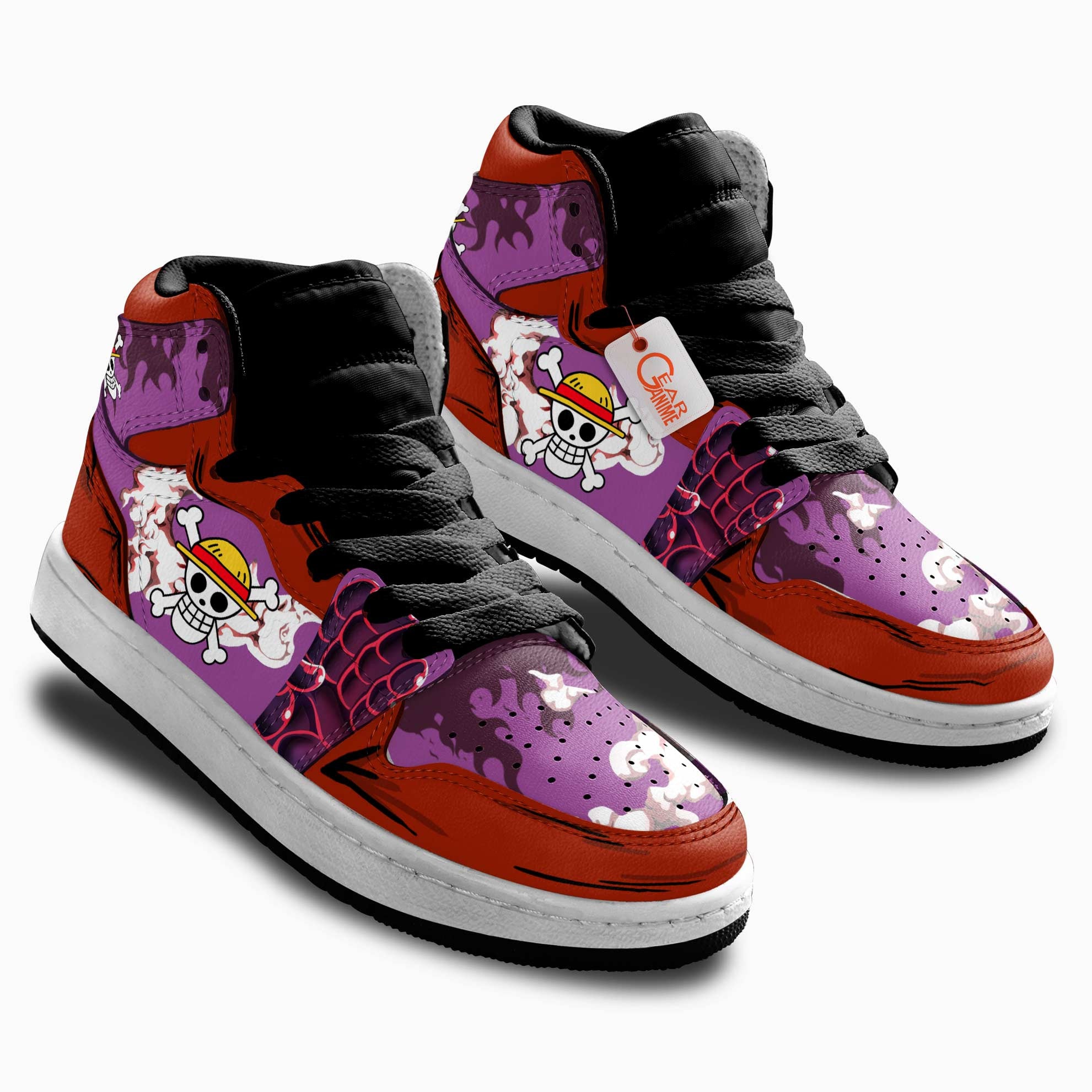 Luffy Gear 4 Personalized Kids High-Top Sneakers