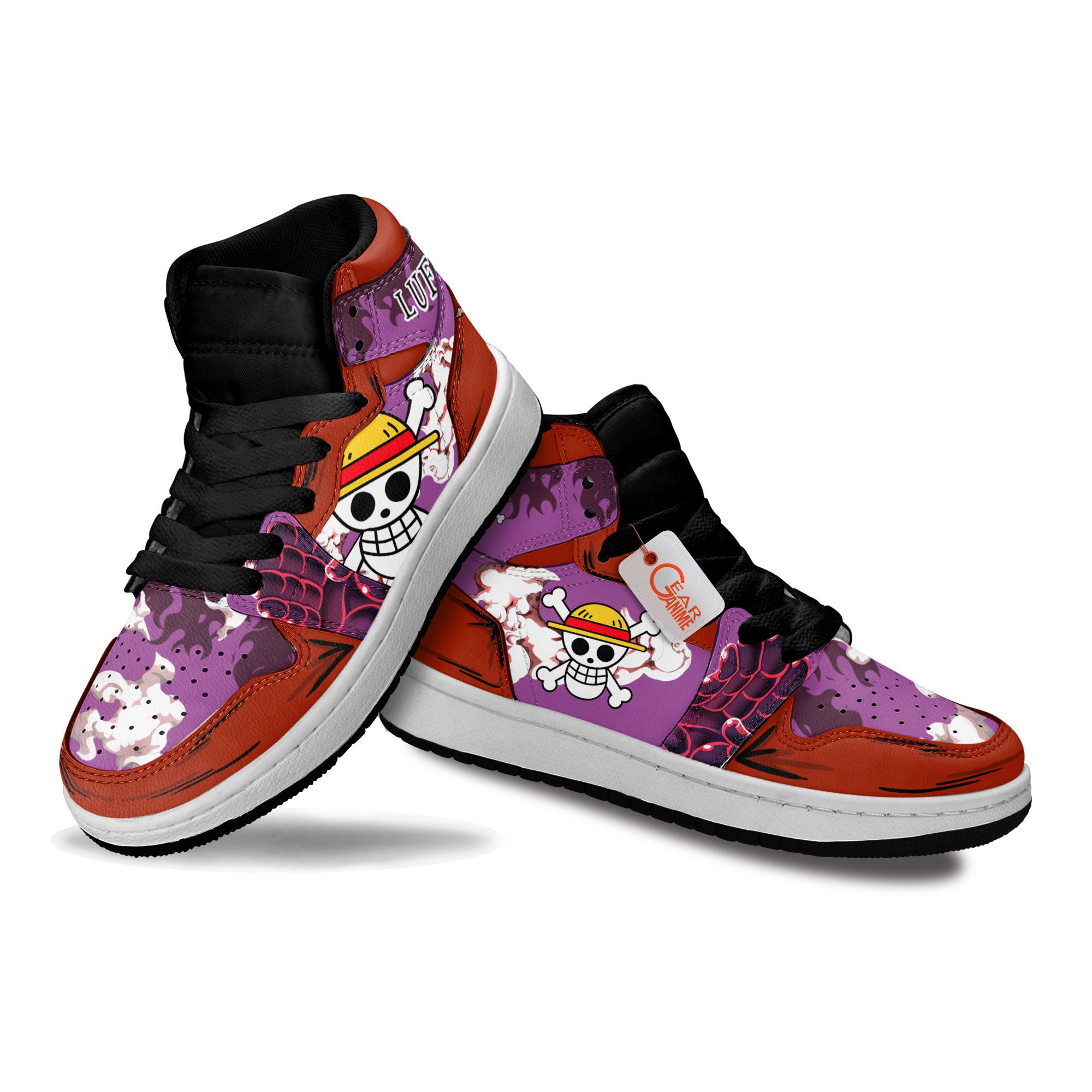 Luffy Gear 4 Personalized Kids High-Top Sneakers
