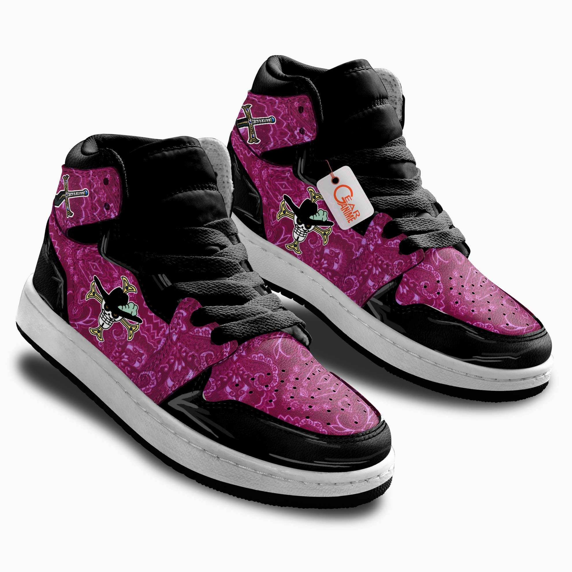 Dracule Mihawk Personalized Kids High-Top Sneakers