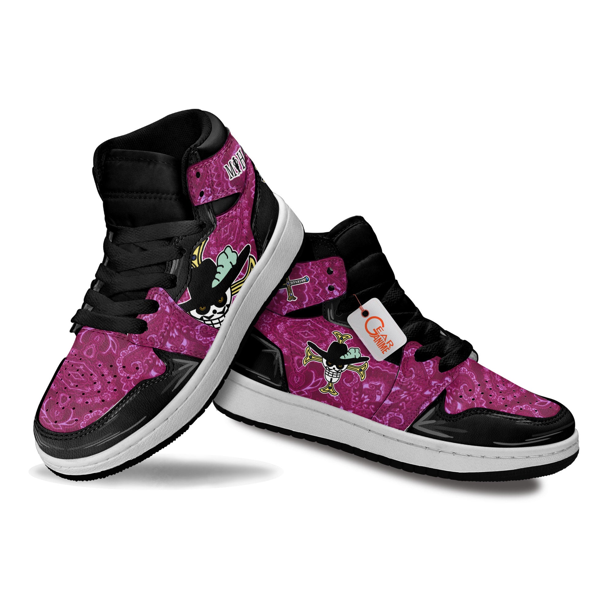 Dracule Mihawk Personalized Kids High-Top Sneakers