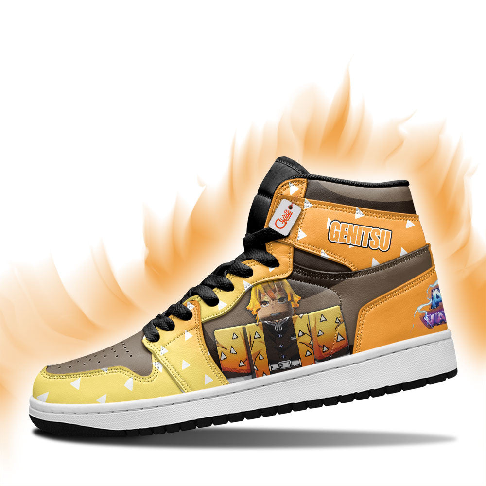 Genitsu High-Top Sneakers Custom Games Collection Personalized