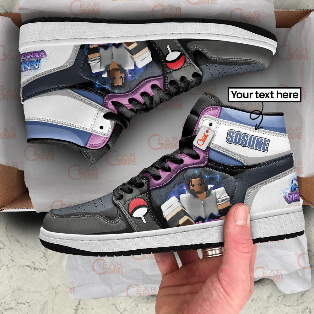 Sosuke High-Top Sneakers Custom Games Collection Personalized