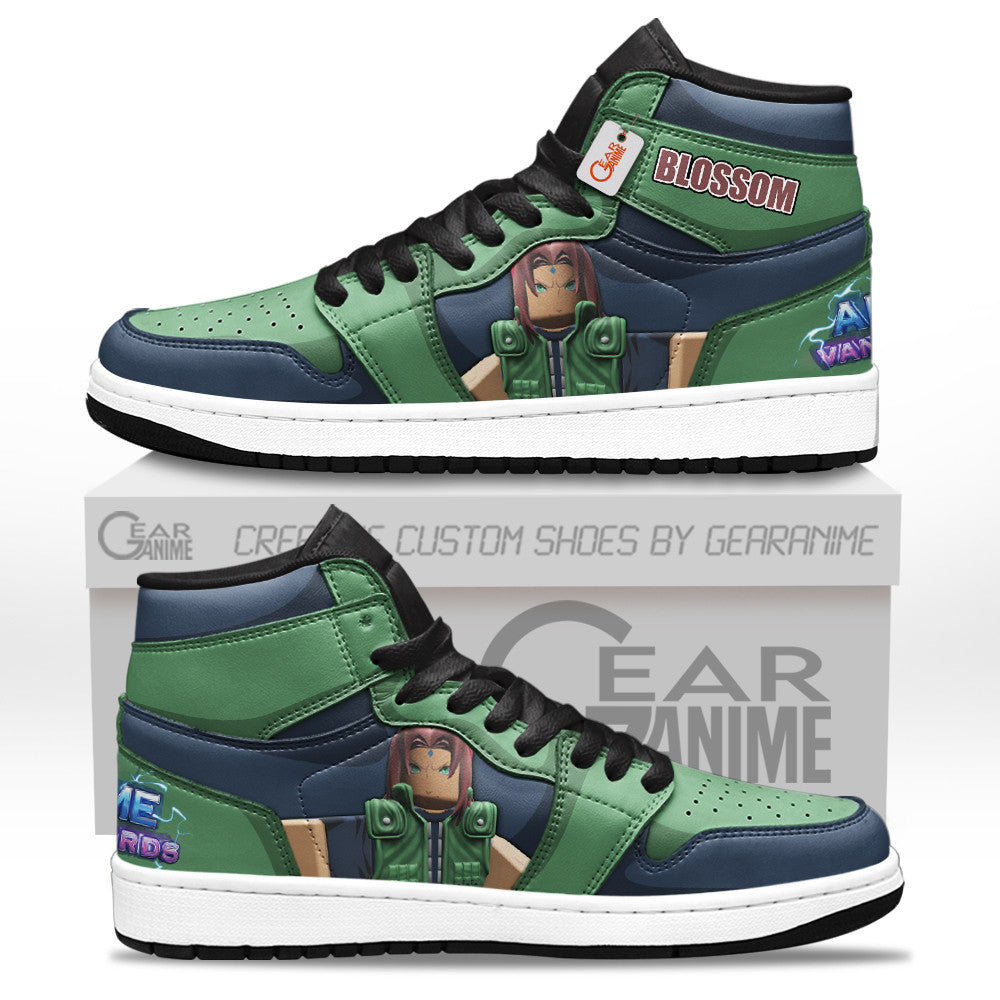 Blossom High-Top Sneakers Custom Games Collection Personalized
