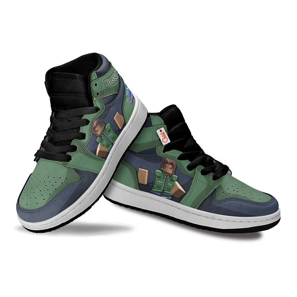 Blossom Personalized Kids High-Top Sneakers