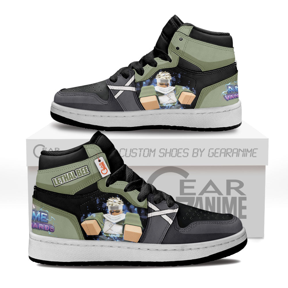 Lethal Bee Personalized Kids High-Top Sneakers