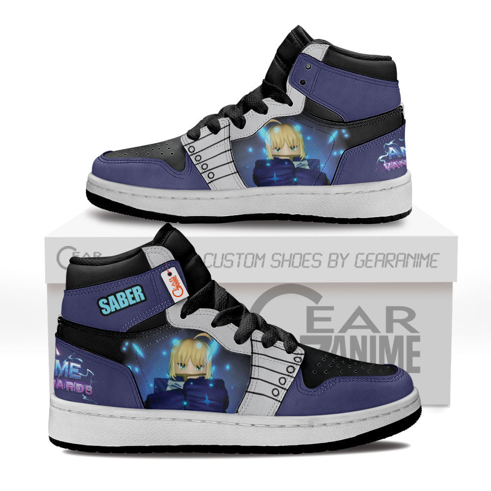 Saber Personalized Kids High-Top Sneakers