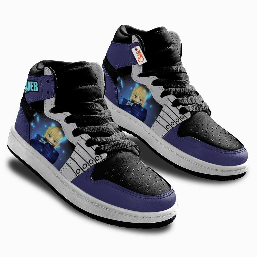 Saber Personalized Kids High-Top Sneakers