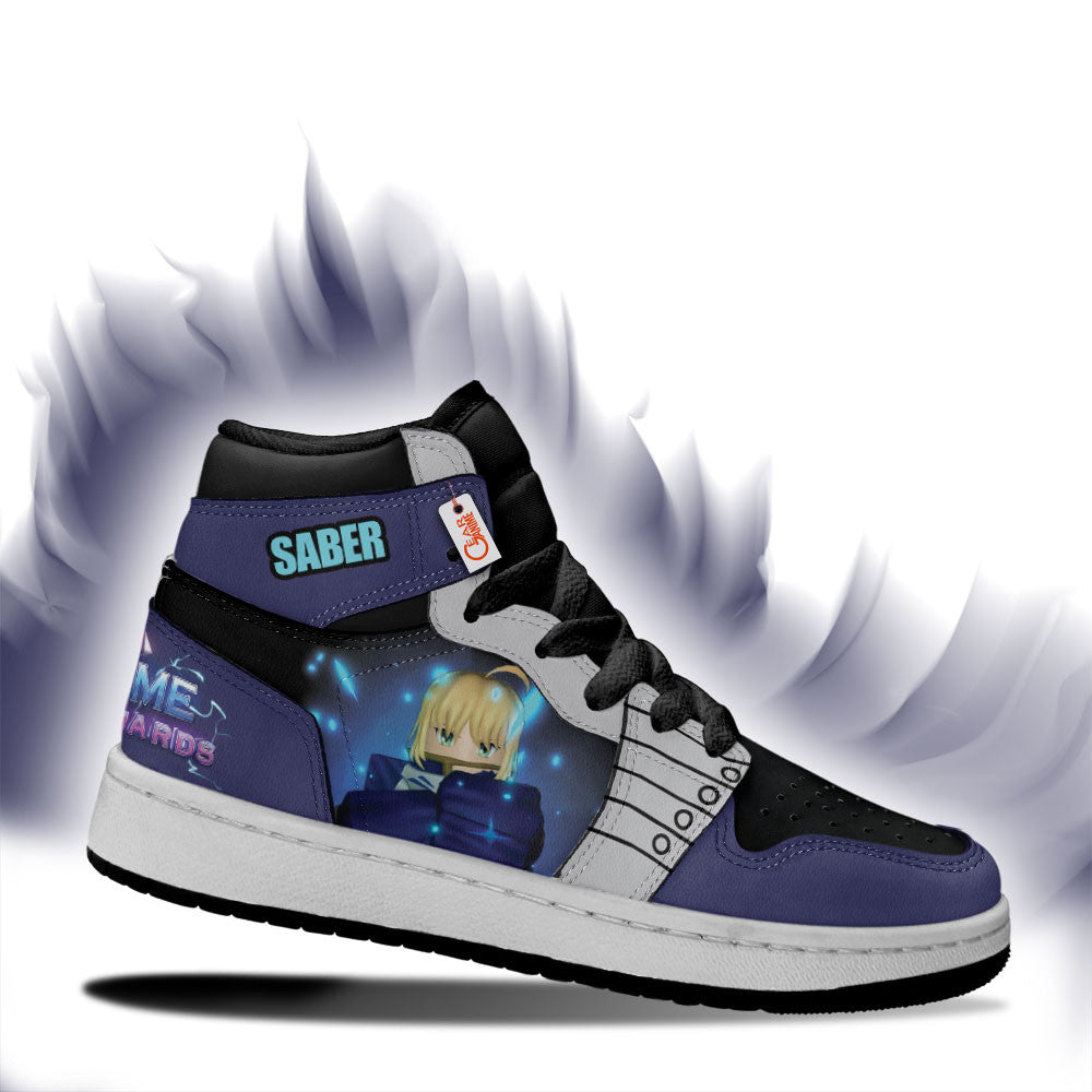 Saber Personalized Kids High-Top Sneakers