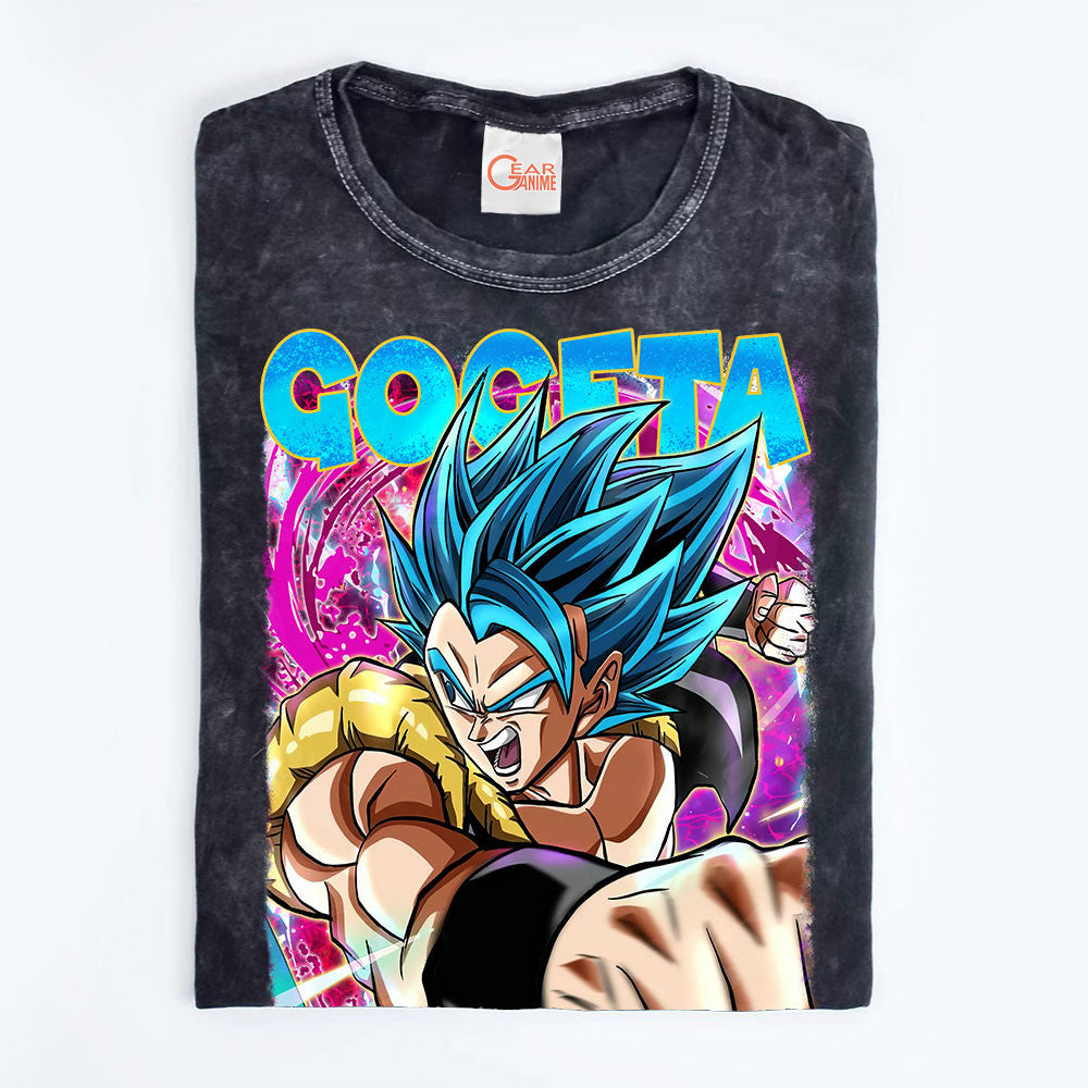 Gogeta Washed T-shirt Vintage Style