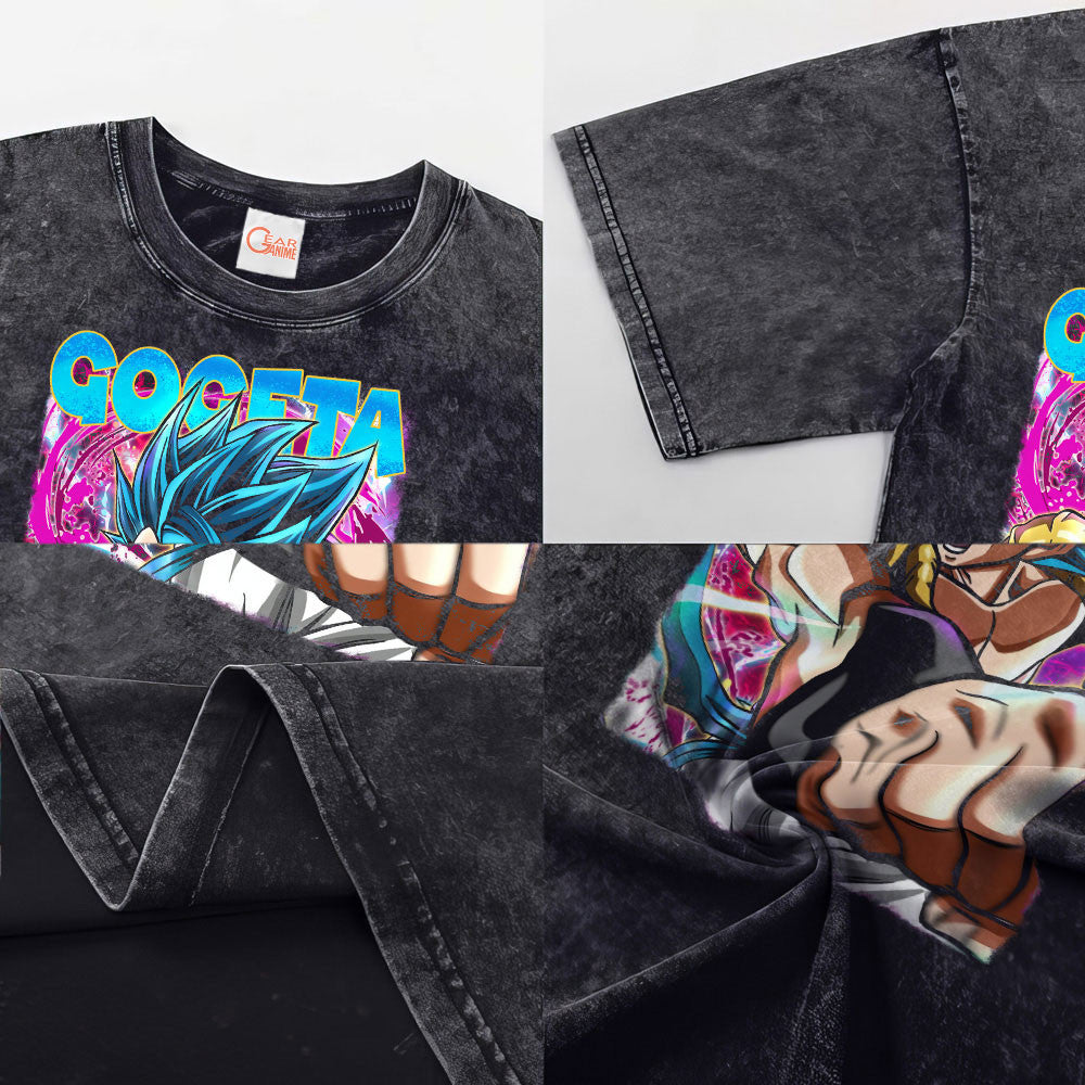 Gogeta Washed T-shirt Vintage Style