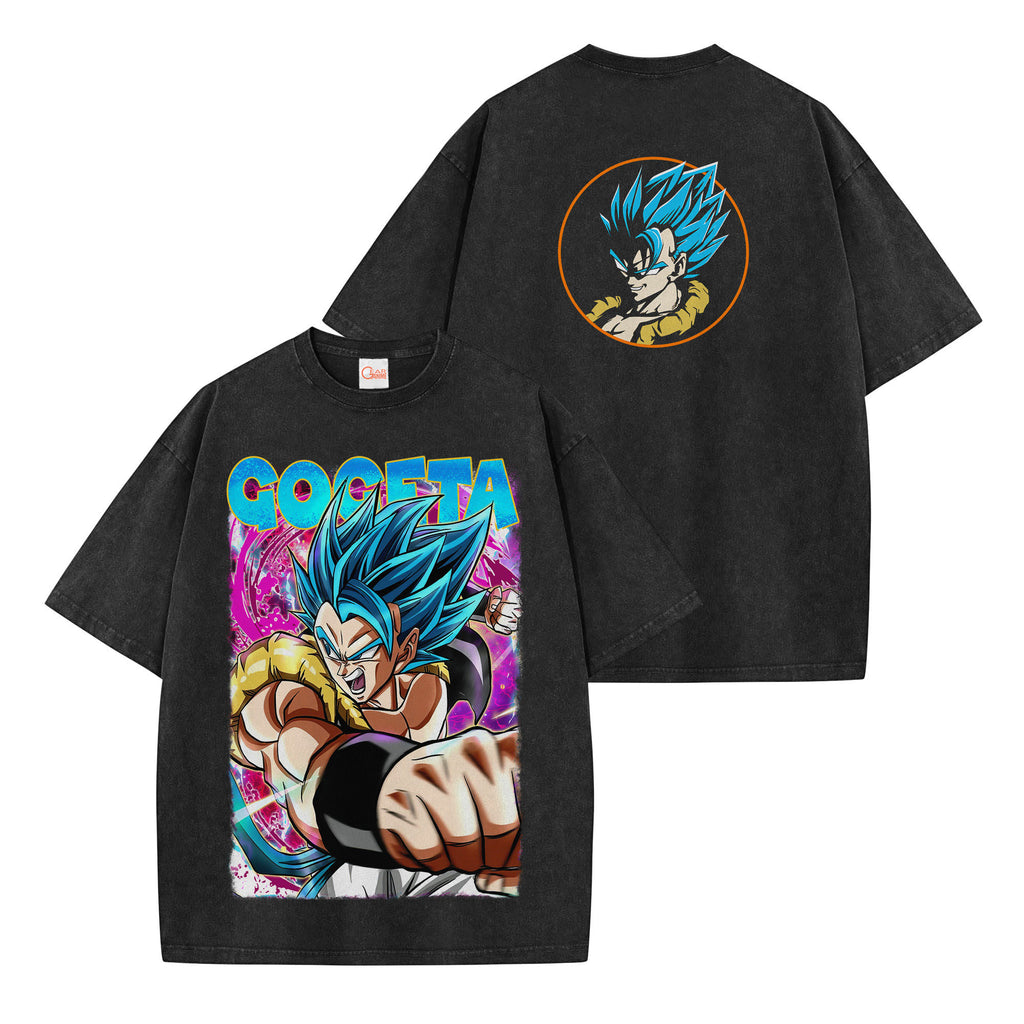 Gogeta Washed T-shirt Vintage Style