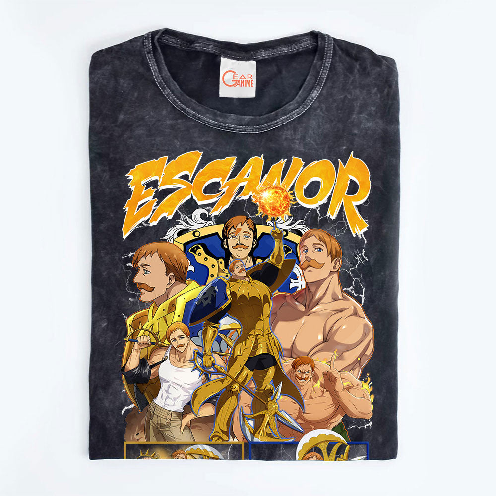 Escanor Washed T-shirt Vintage Style