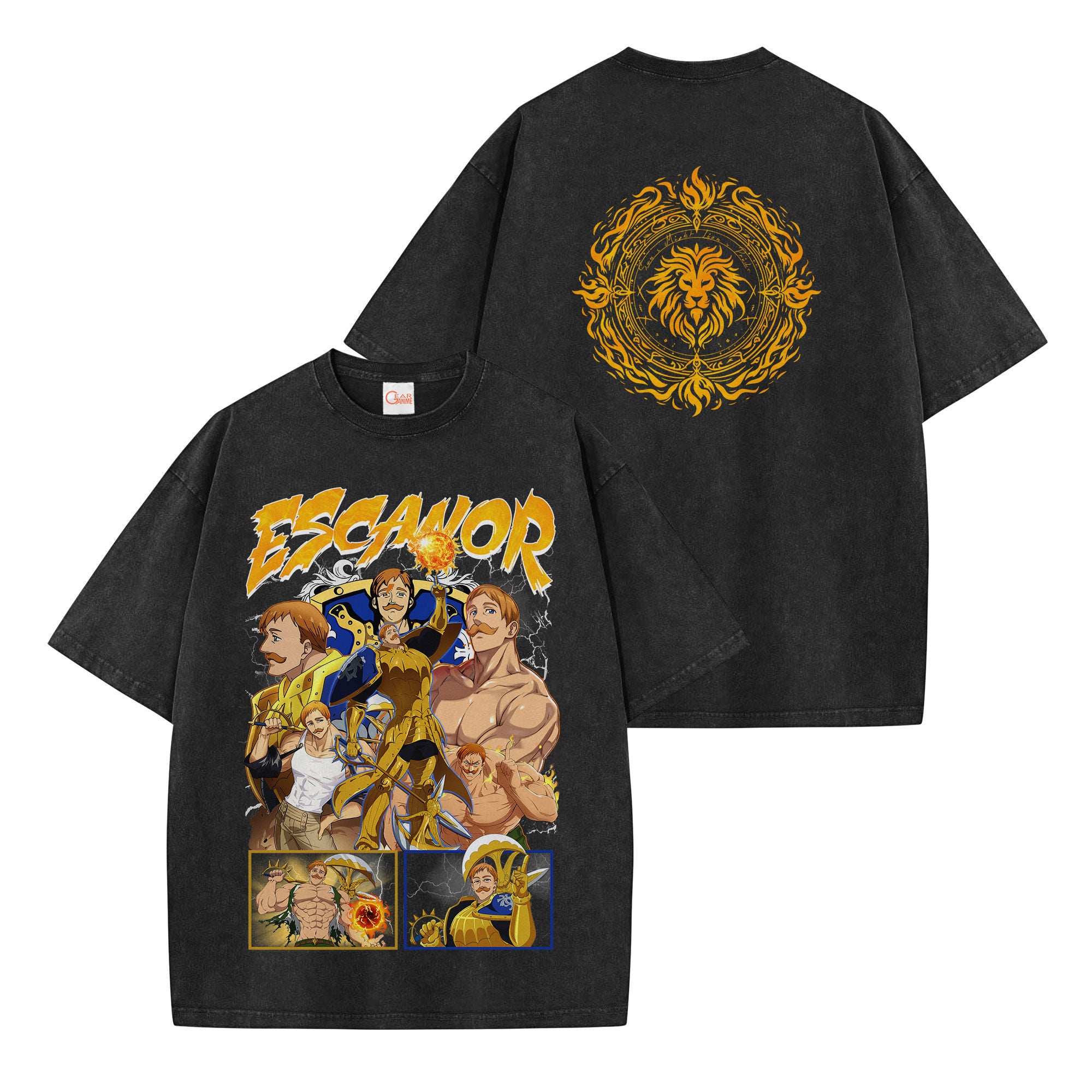Escanor Washed T-shirt Vintage Style