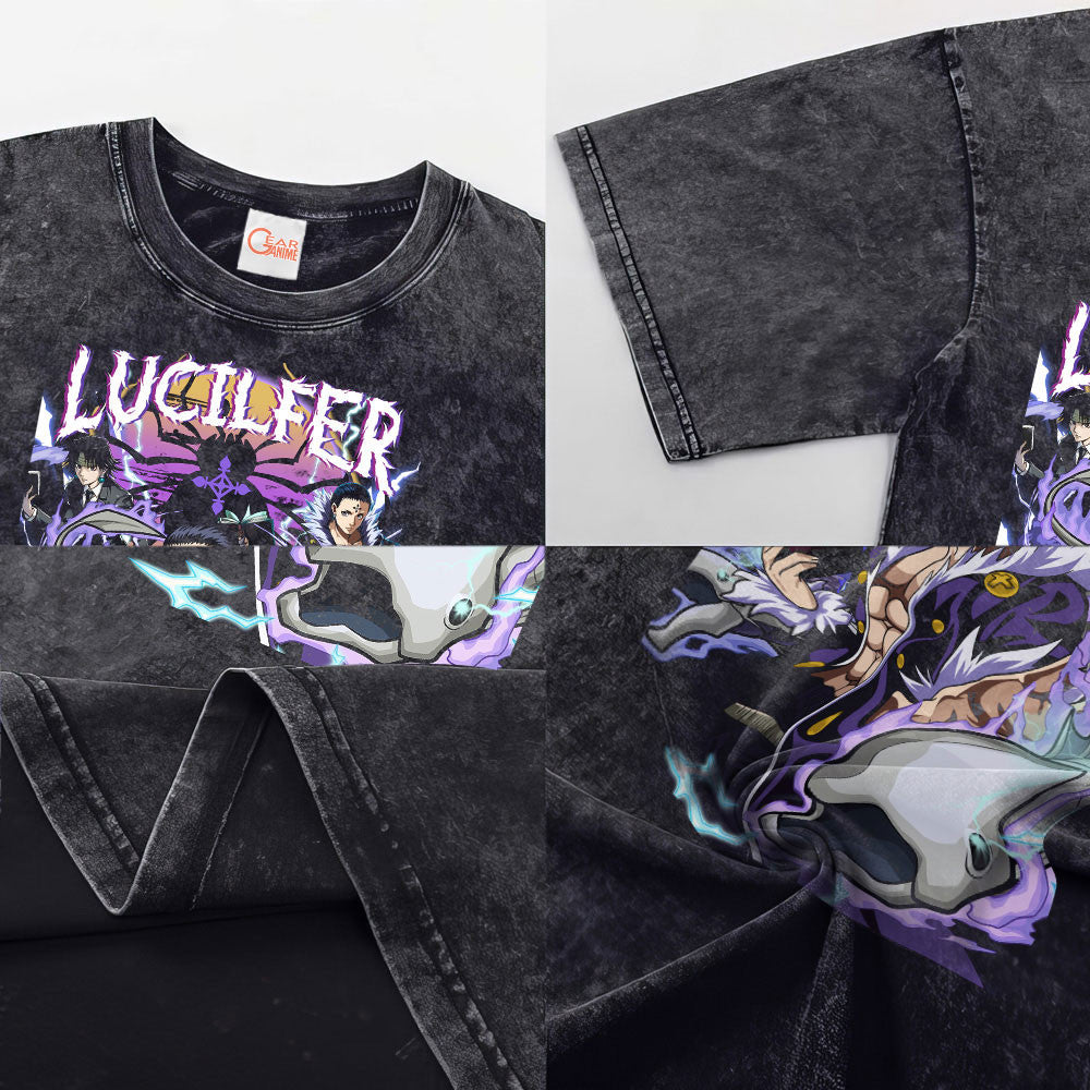 Chrollo Lucilfer Washed T-shirt Vintage Style
