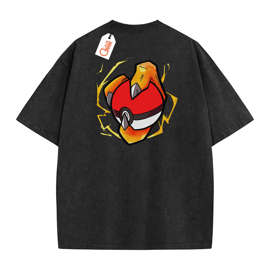 Charizard Evolution Washed T-shirt Vintage Style