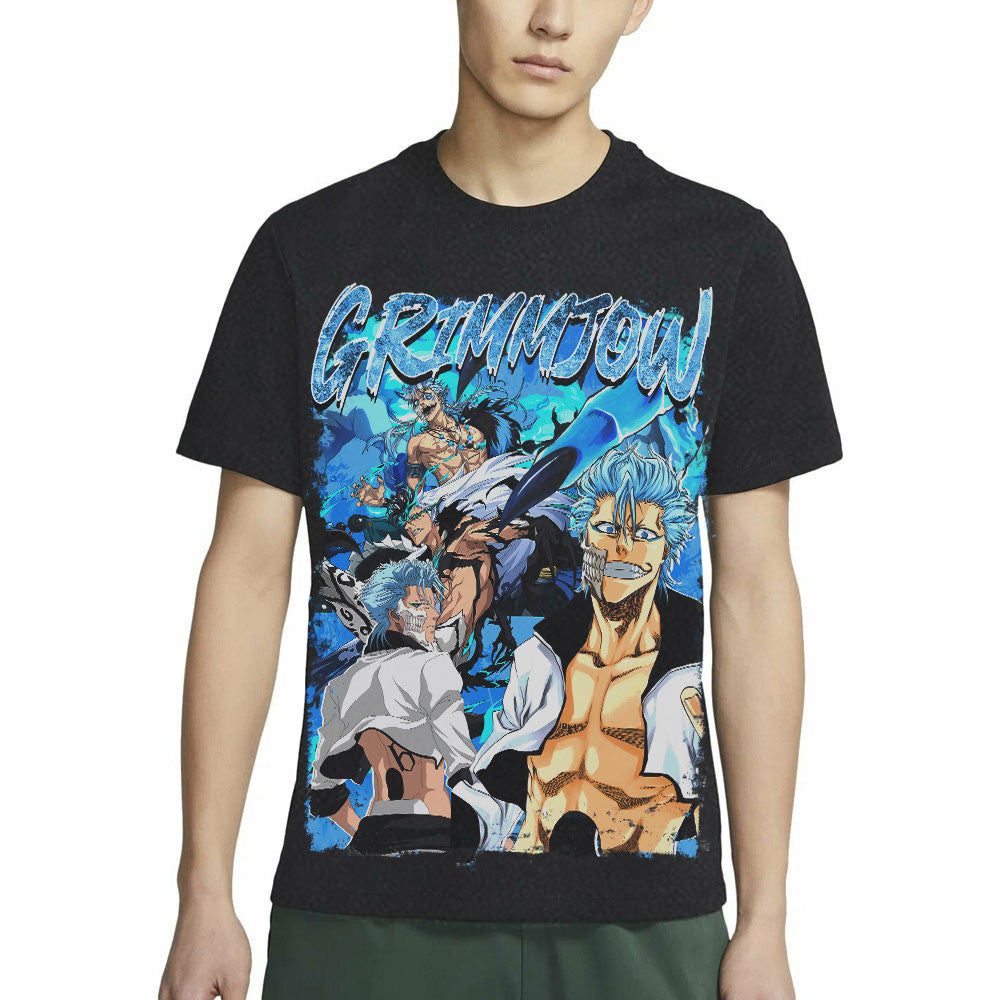Grimmjow Jaegerjaquez Washed T-shirt Vintage Style