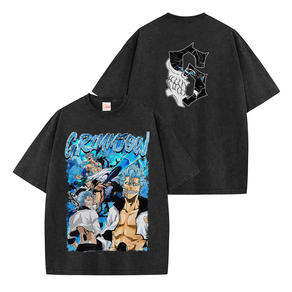 Grimmjow Jaegerjaquez Washed T-shirt Vintage Style