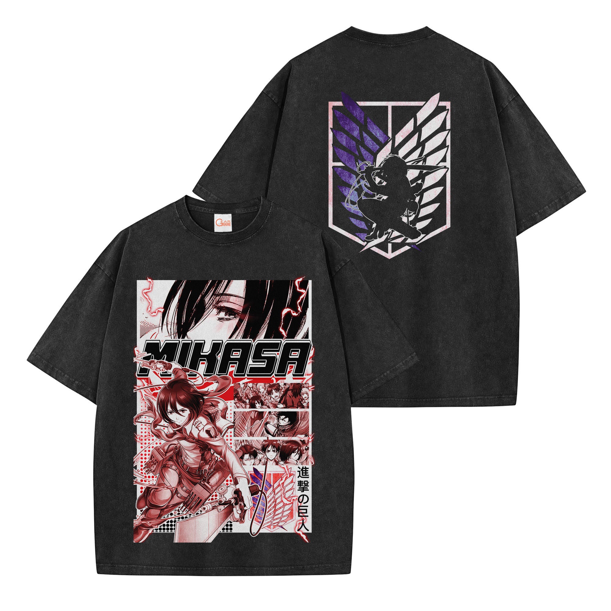 Mikasa Washed T-shirt Vintage Style