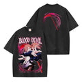 Power Blood Devil Washed T-shirt Vintage Style