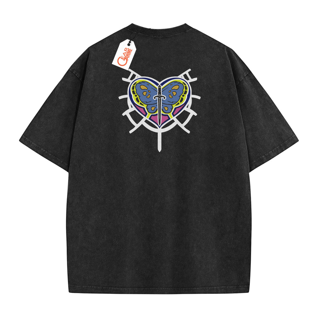 Jolyne Kujo Washed T-shirt Vintage Style