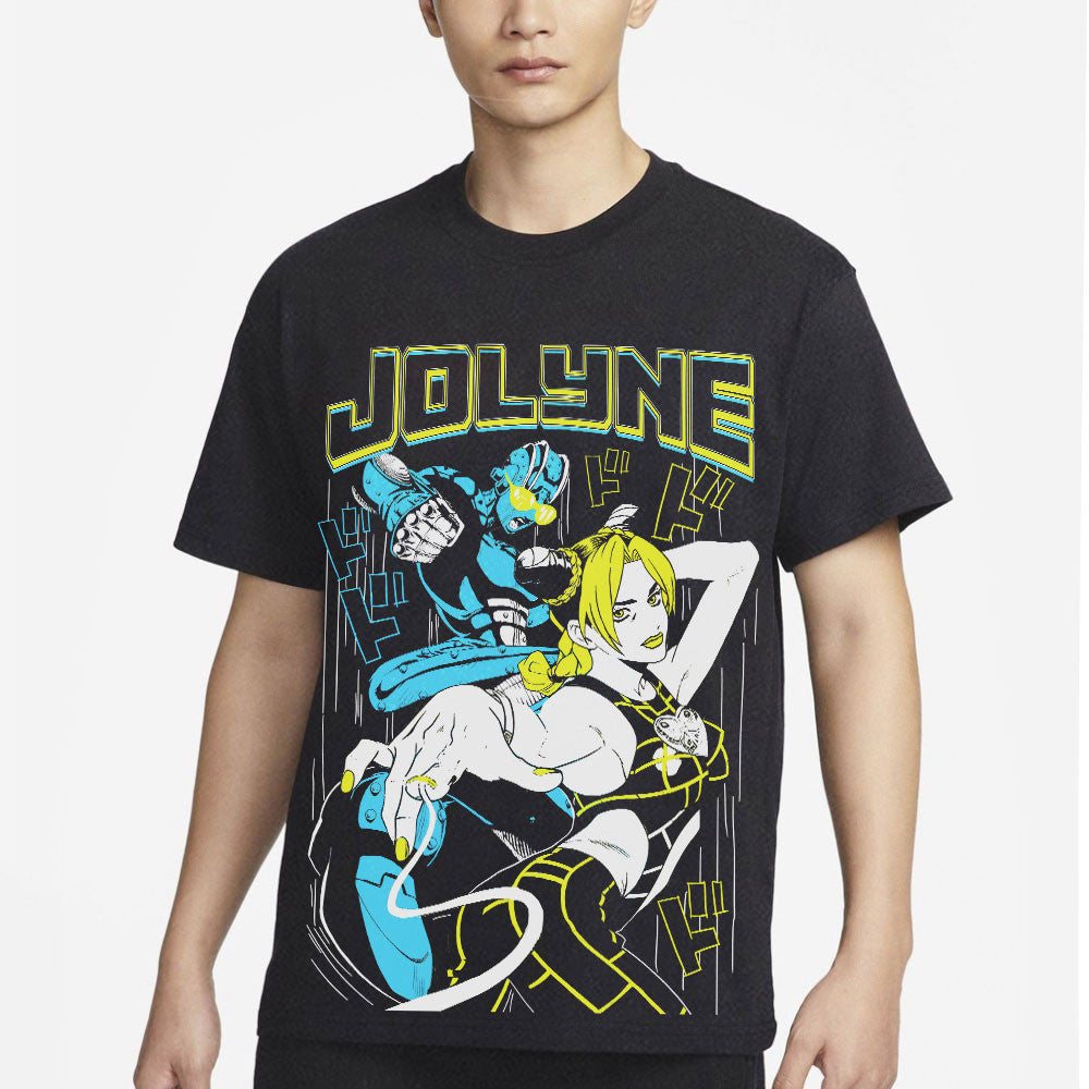 Jolyne Kujo Washed T-shirt Vintage Style