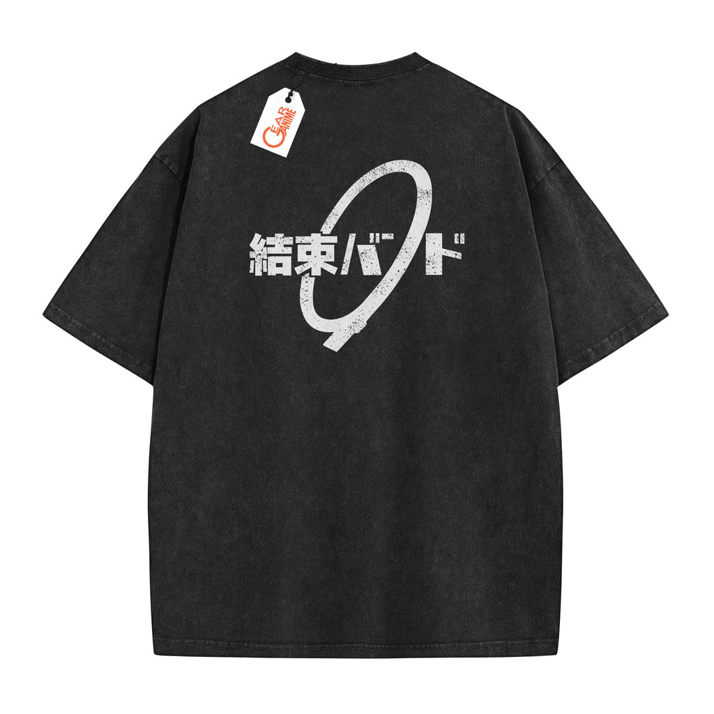 Kessoku Band Washed T-shirt Vintage Style