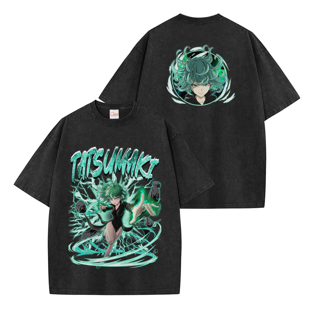 Tatsumaki Washed T-shirt Vintage Style