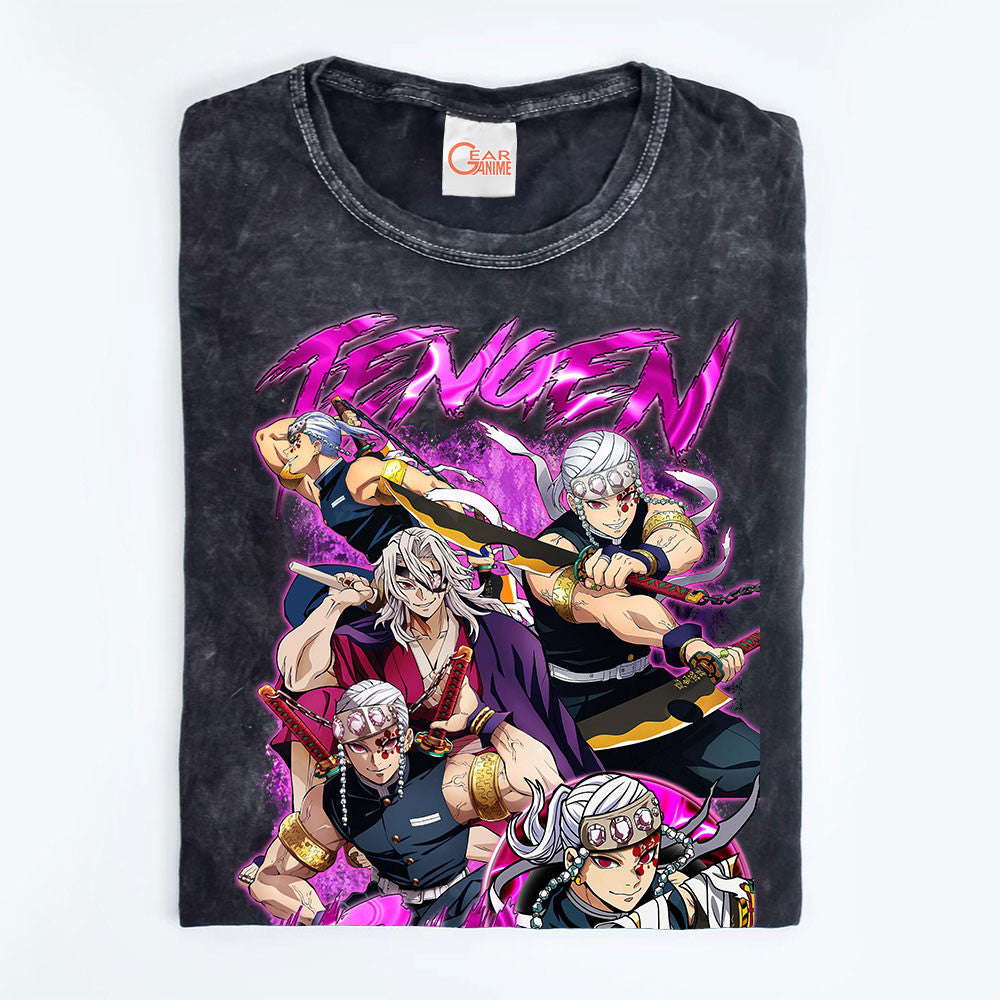 Tengen Uzui Washed T-shirt Vintage Style
