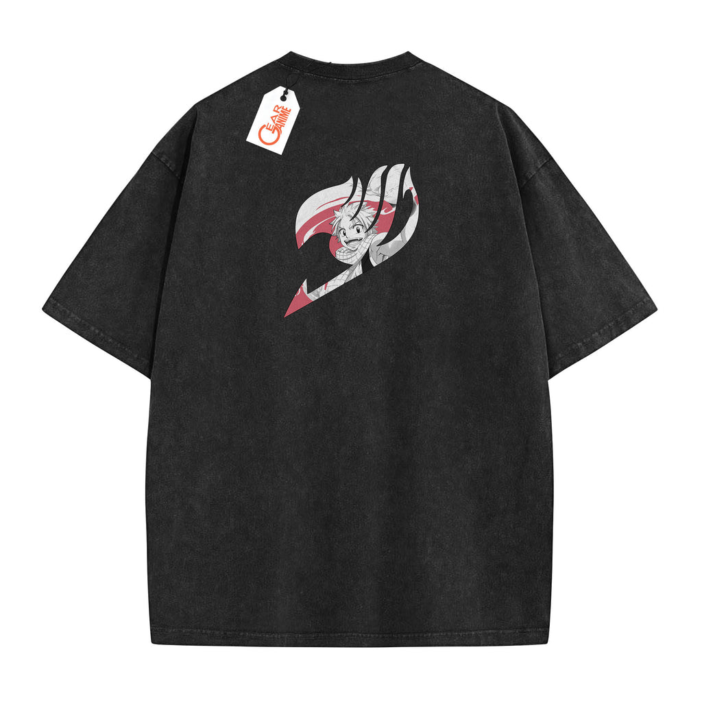 Nastu Dragneel Washed T-shirt Vintage Style