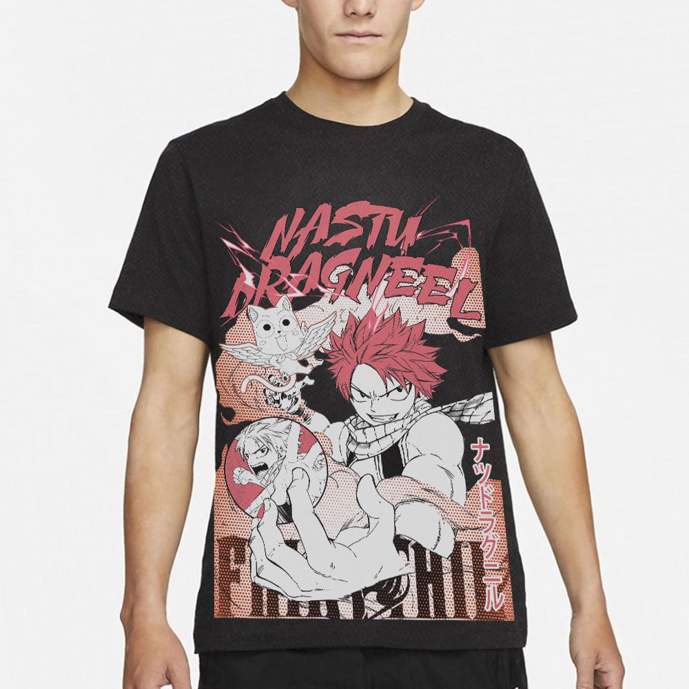 Nastu Dragneel Washed T-shirt Vintage Style