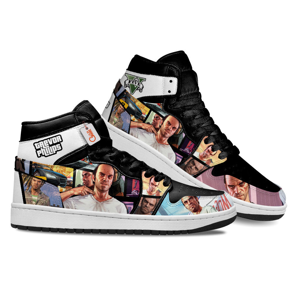 Trevor Philips High-Top Sneakers Custom GTA Game Personalized