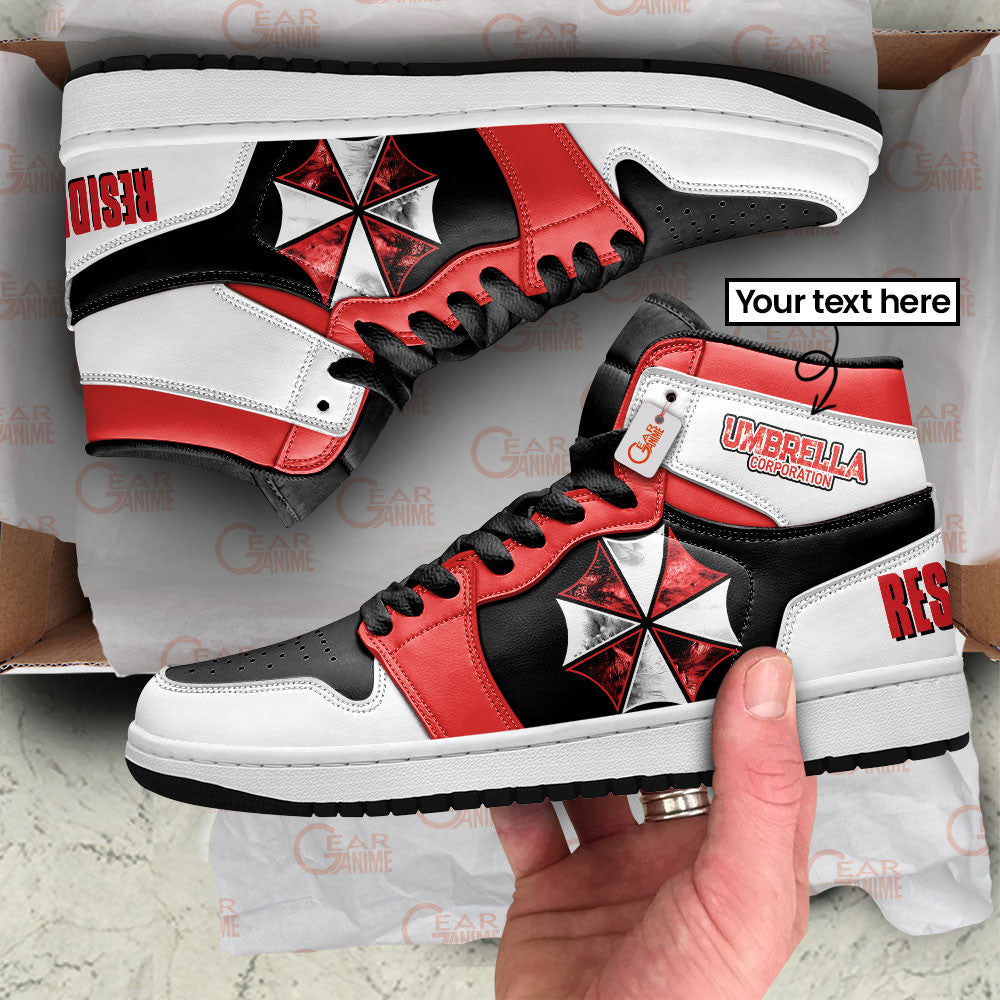 Umbrella Corporation High-Top Sneakers Custom Games Collection Personalized