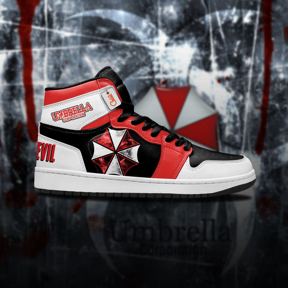 Umbrella Corporation High-Top Sneakers Custom Games Collection Personalized