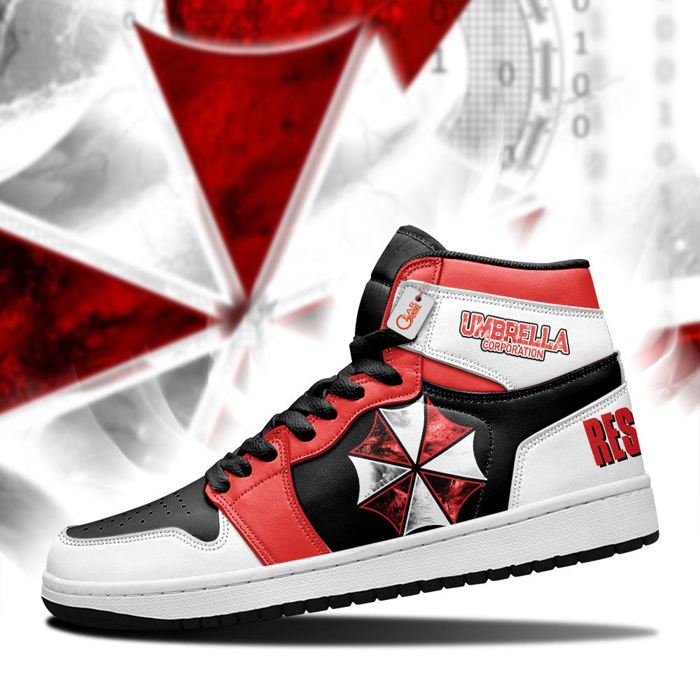 Umbrella Corporation High-Top Sneakers Custom Games Collection Personalized