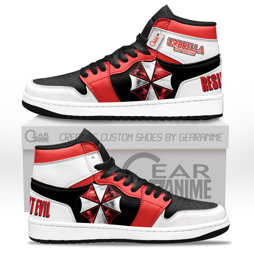 Umbrella Corporation High-Top Sneakers Custom Games Collection Personalized