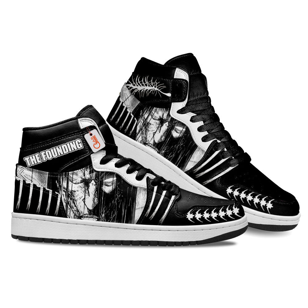 Eren Founding Titan Custom High-Top Sneakers - Personalized Name
