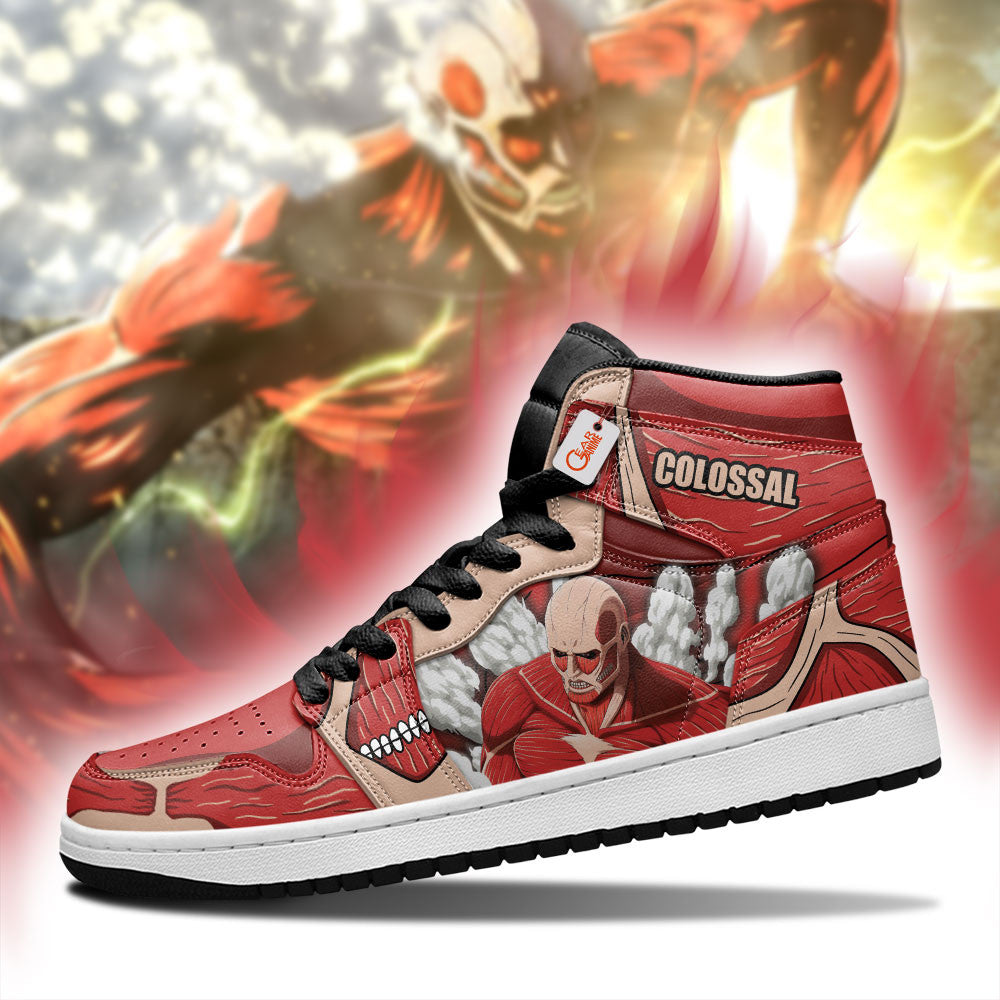 Colossal Titan Custom High-Top Sneakers - Personalized Name