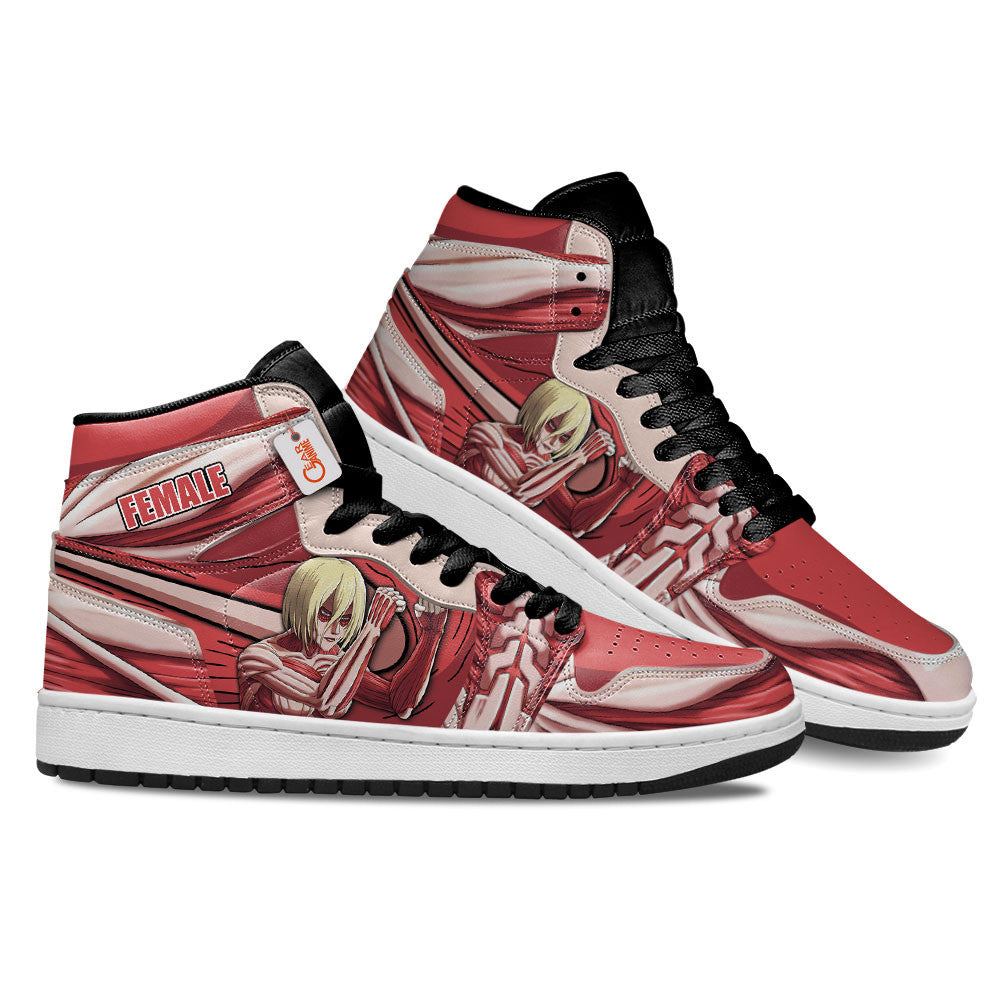Female Titan Custom High-Top Sneakers - Personalized Name