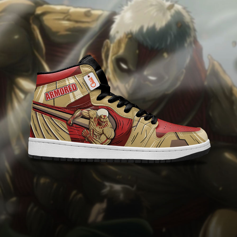 Armored Titan Custom High-Top Sneakers - Personalized Name