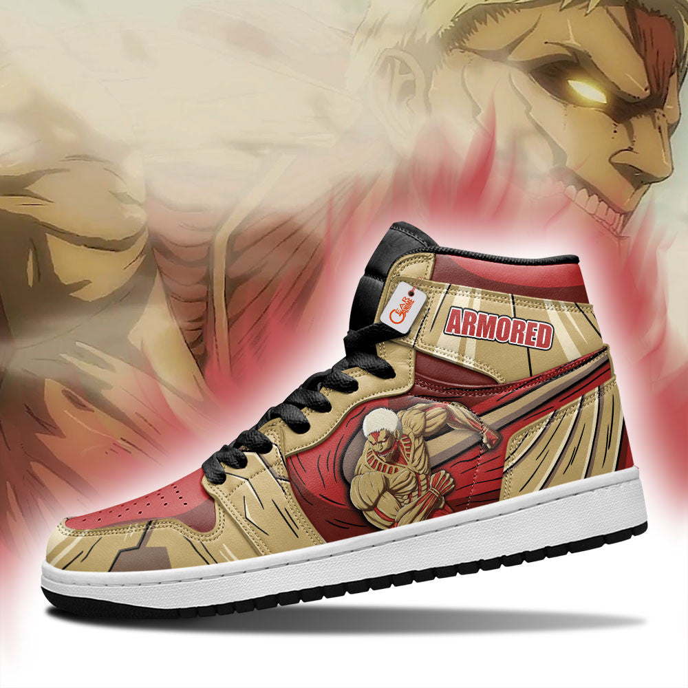 Armored Titan Custom High-Top Sneakers - Personalized Name