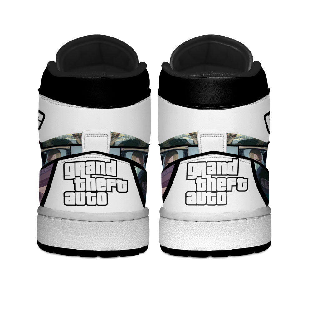 Niko Bellic High-Top Sneakers Custom GTA Game Collection Personalized