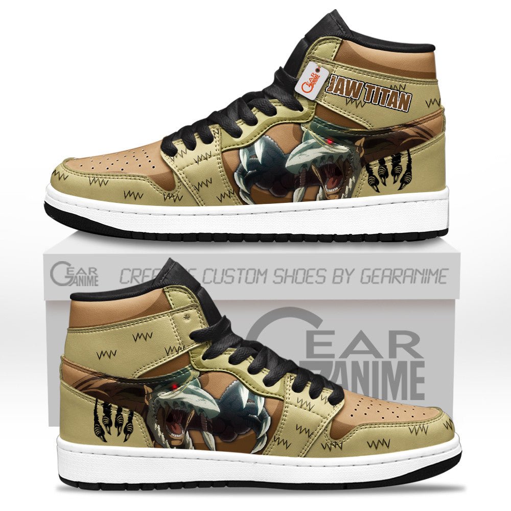 Jaw Titan Custom High-Top Sneakers Name Personalized