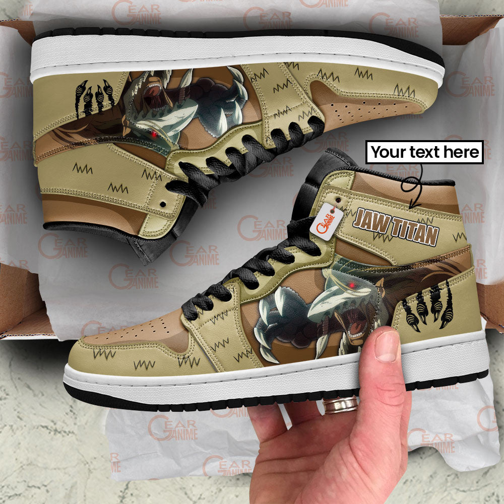 Jaw Titan Custom High-Top Sneakers Name Personalized