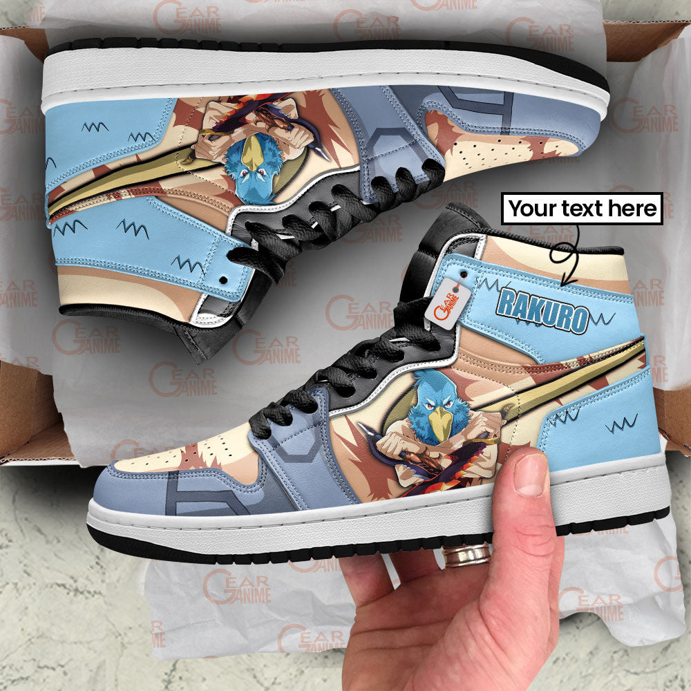 Rakuro Hizutome Custom High-Top Sneakers - Personalized Name