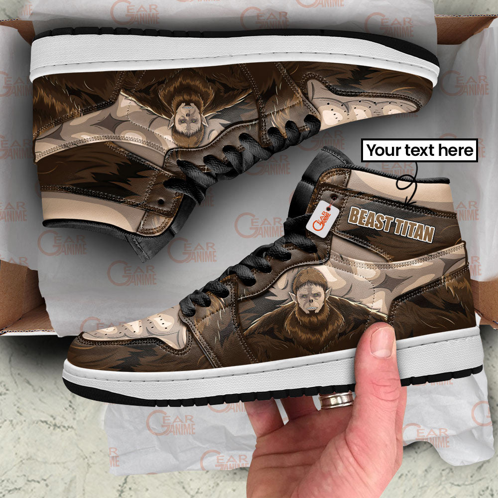 Beast Titan Custom High-Top Sneakers Name Personalized