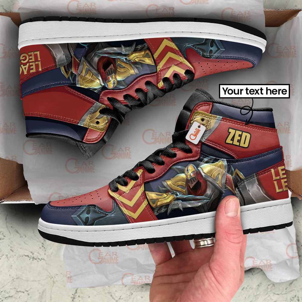 Zed High-Top Sneakers Custom LOL Custom Name