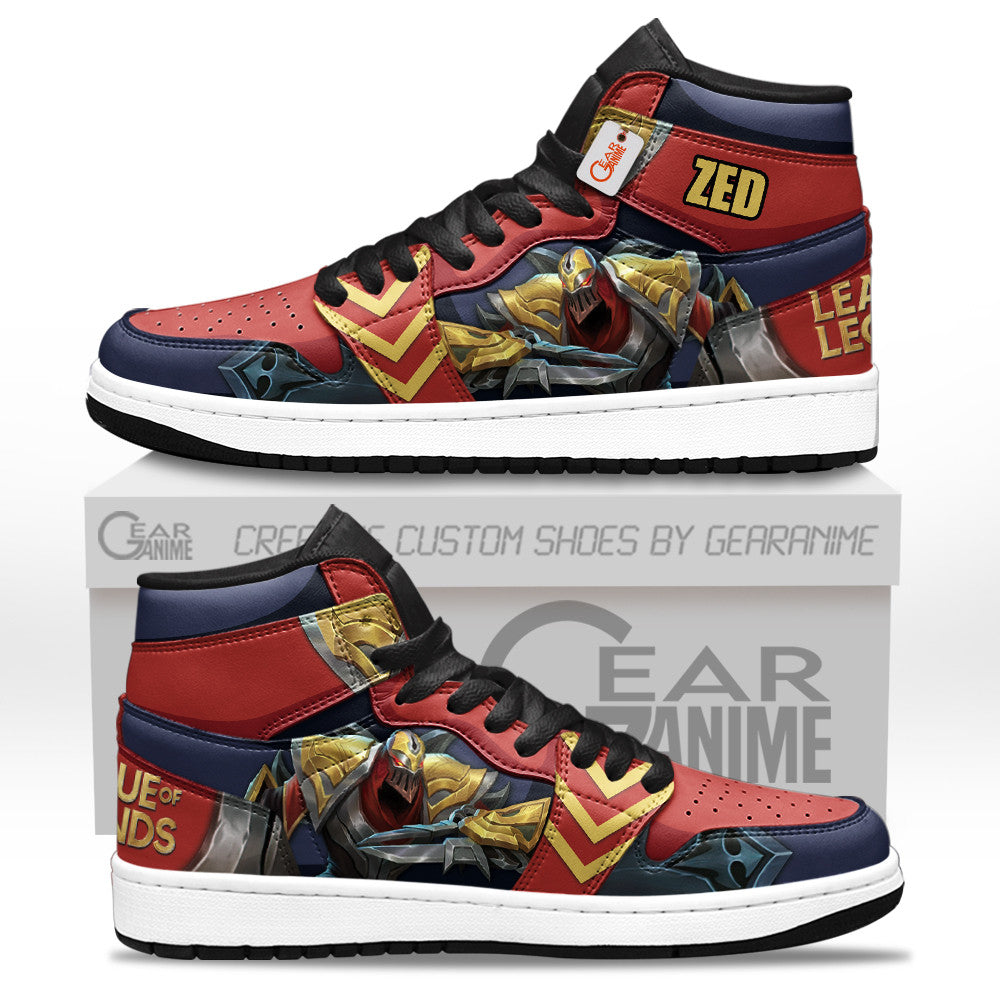 Zed High-Top Sneakers Custom LOL Custom Name
