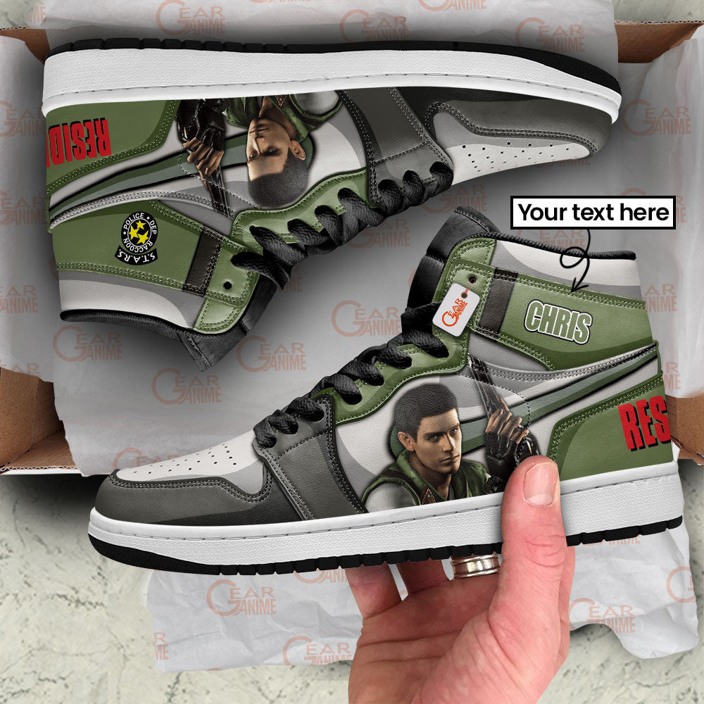 Chris Redfield High-Top Sneakers Custom Games Collection Personalized
