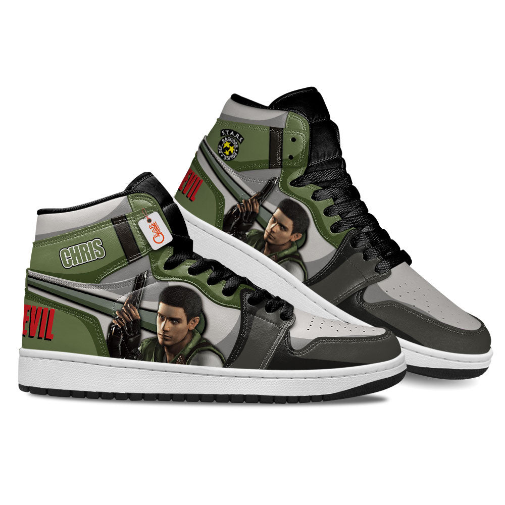 Chris Redfield High-Top Sneakers Custom Games Collection Personalized