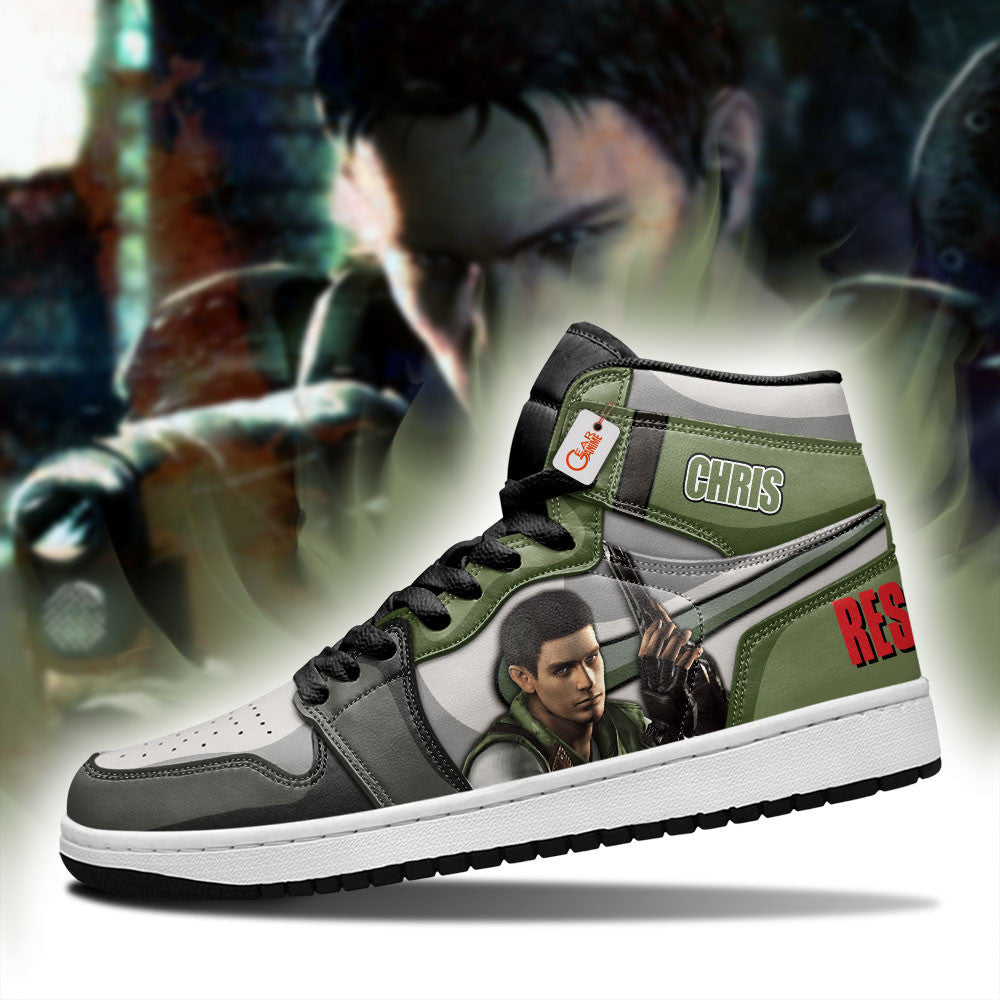 Chris Redfield High-Top Sneakers Custom Games Collection Personalized